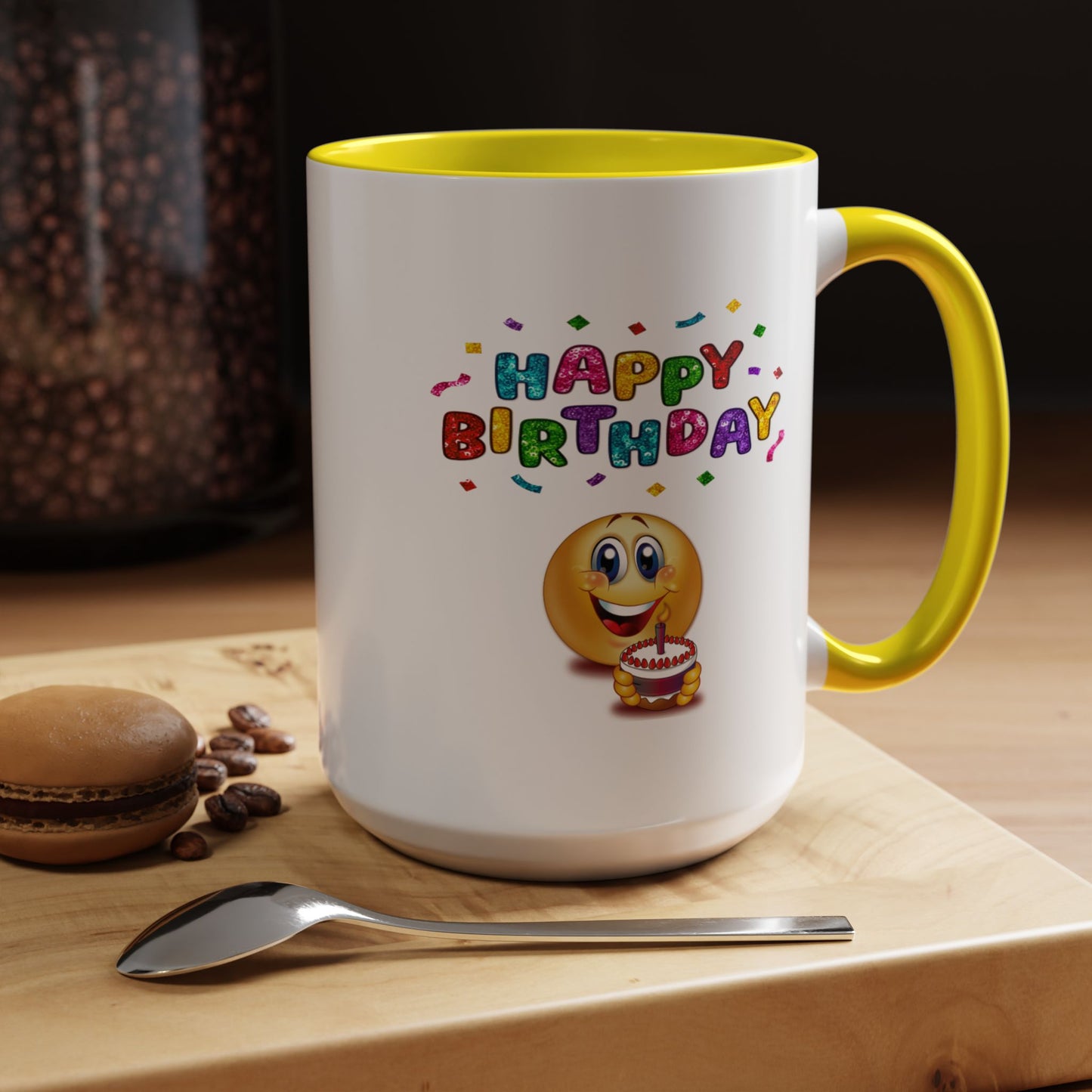 Birthday Mug - Happy Birthday Emoji