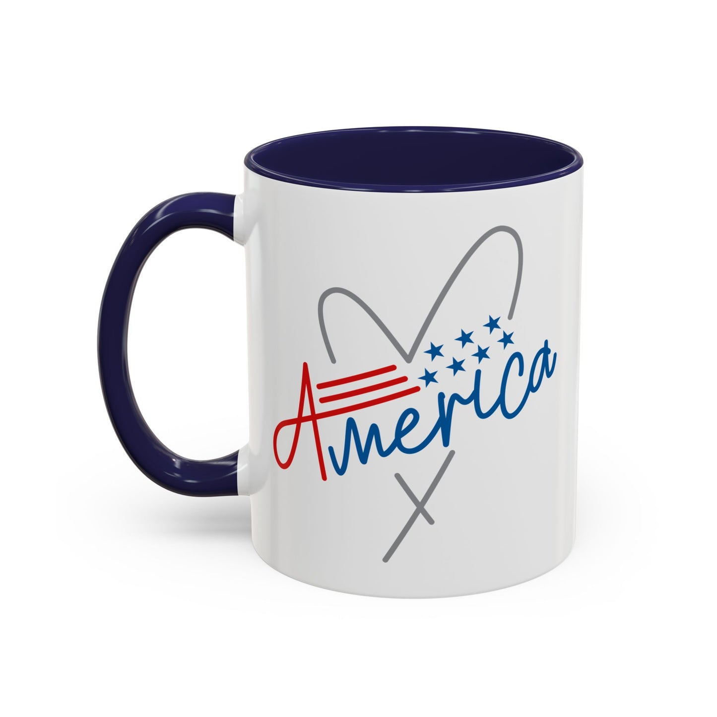 4th of July Mug - America Heart