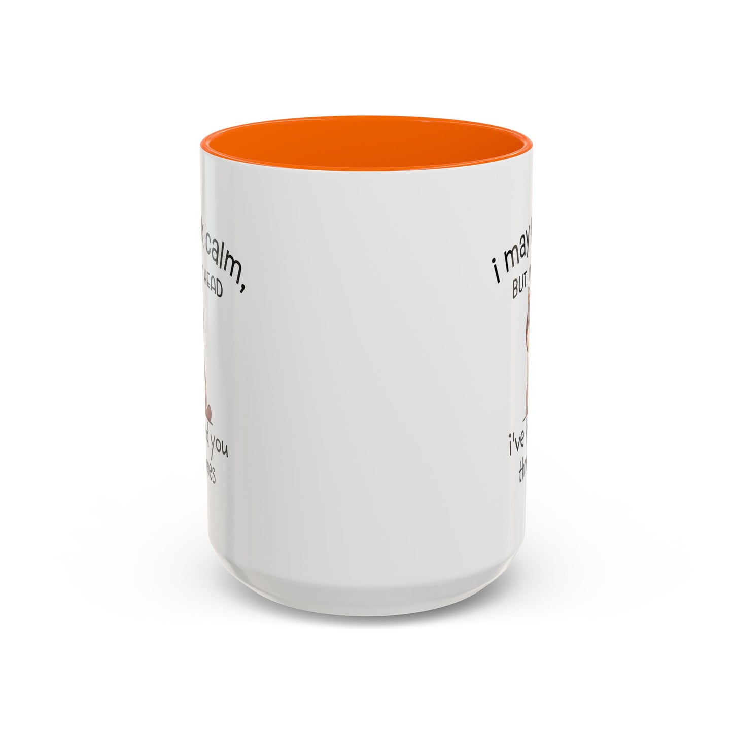 Adult Mug - I May Look Calm Cat