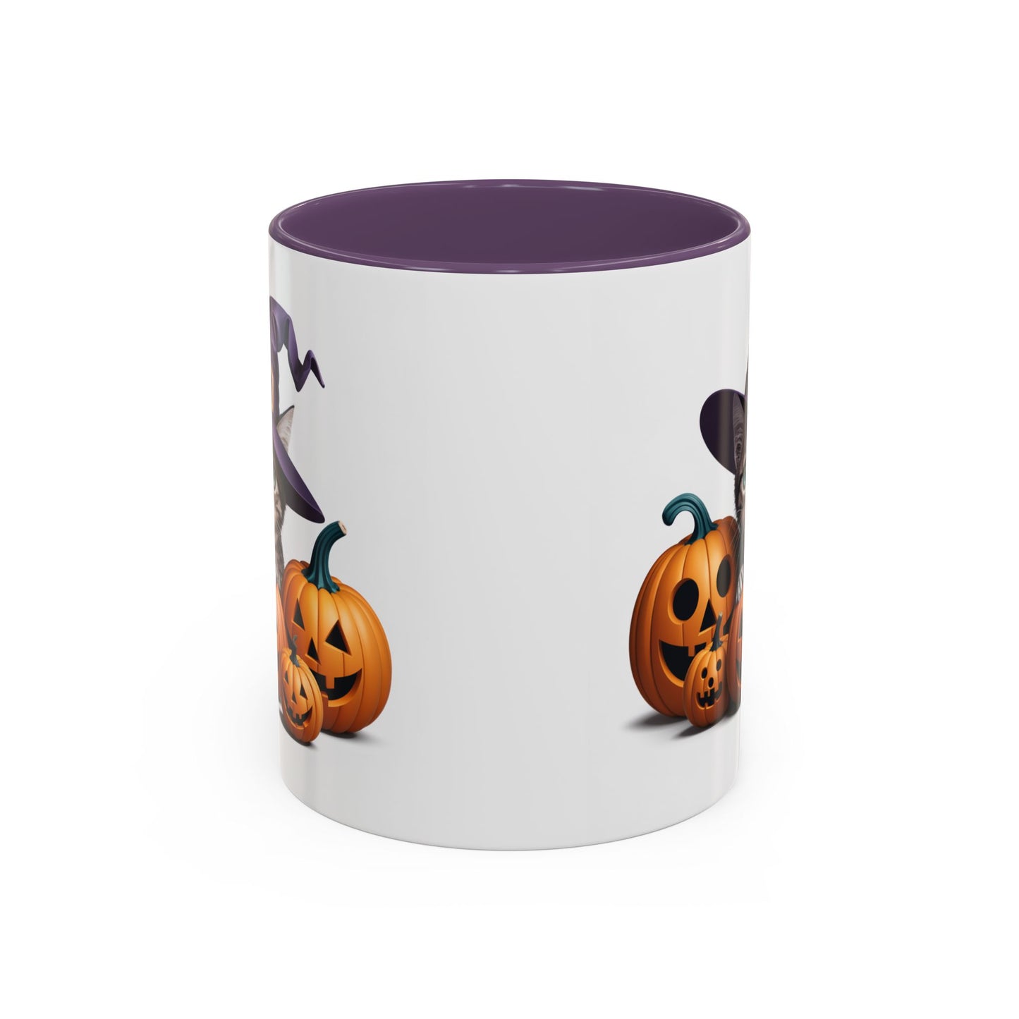 Halloween Mug - Witch Cat Hiding In Pumpkins