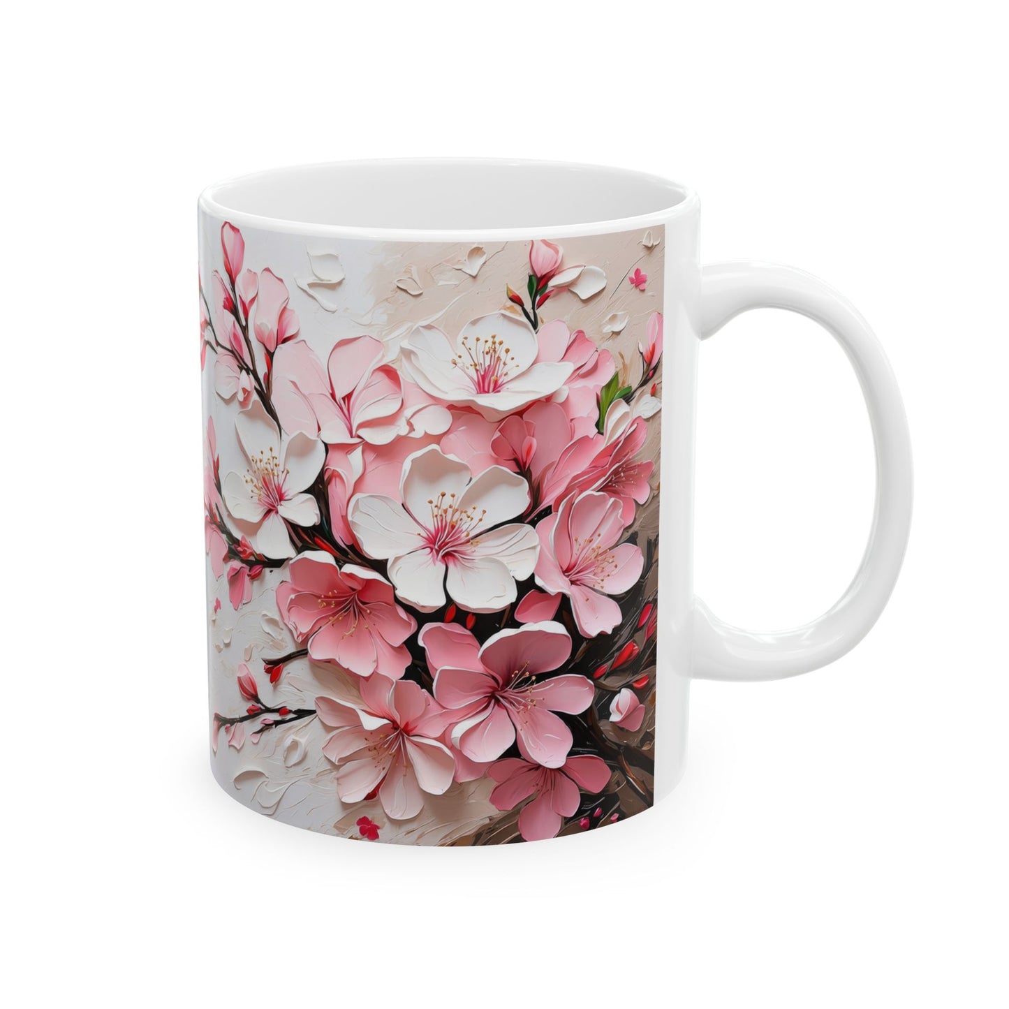 Artistic Mug - Cherry Blossom Oil Painting