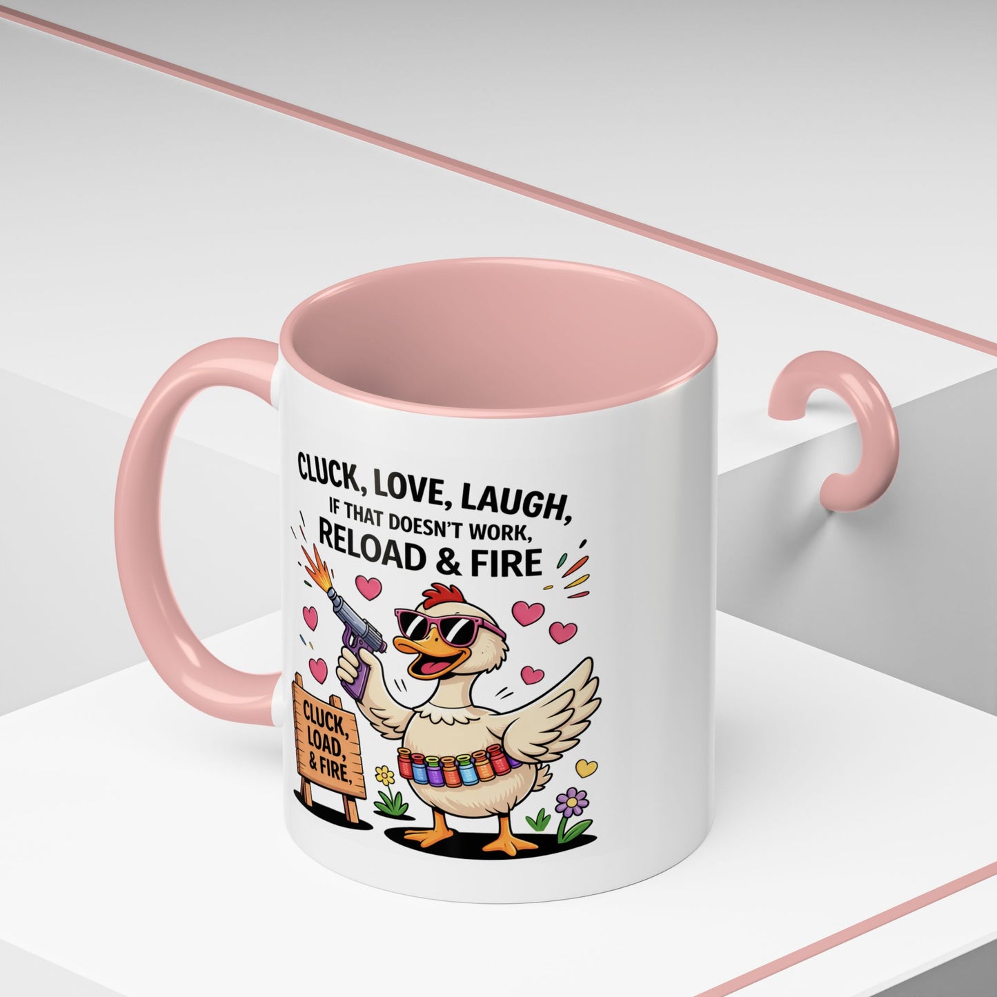Adult Mug - Cluck Love Laugh