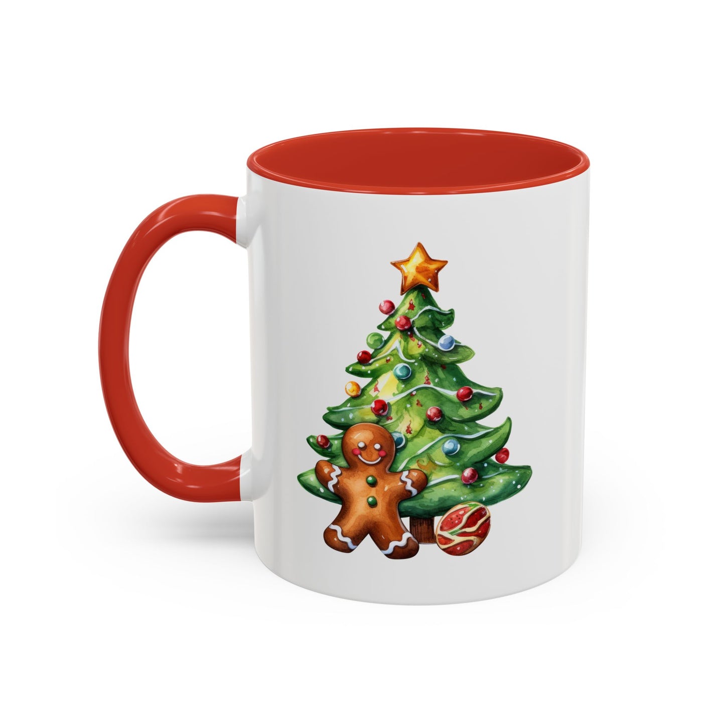 Christmas Mug - Gingerbread Man and Tree