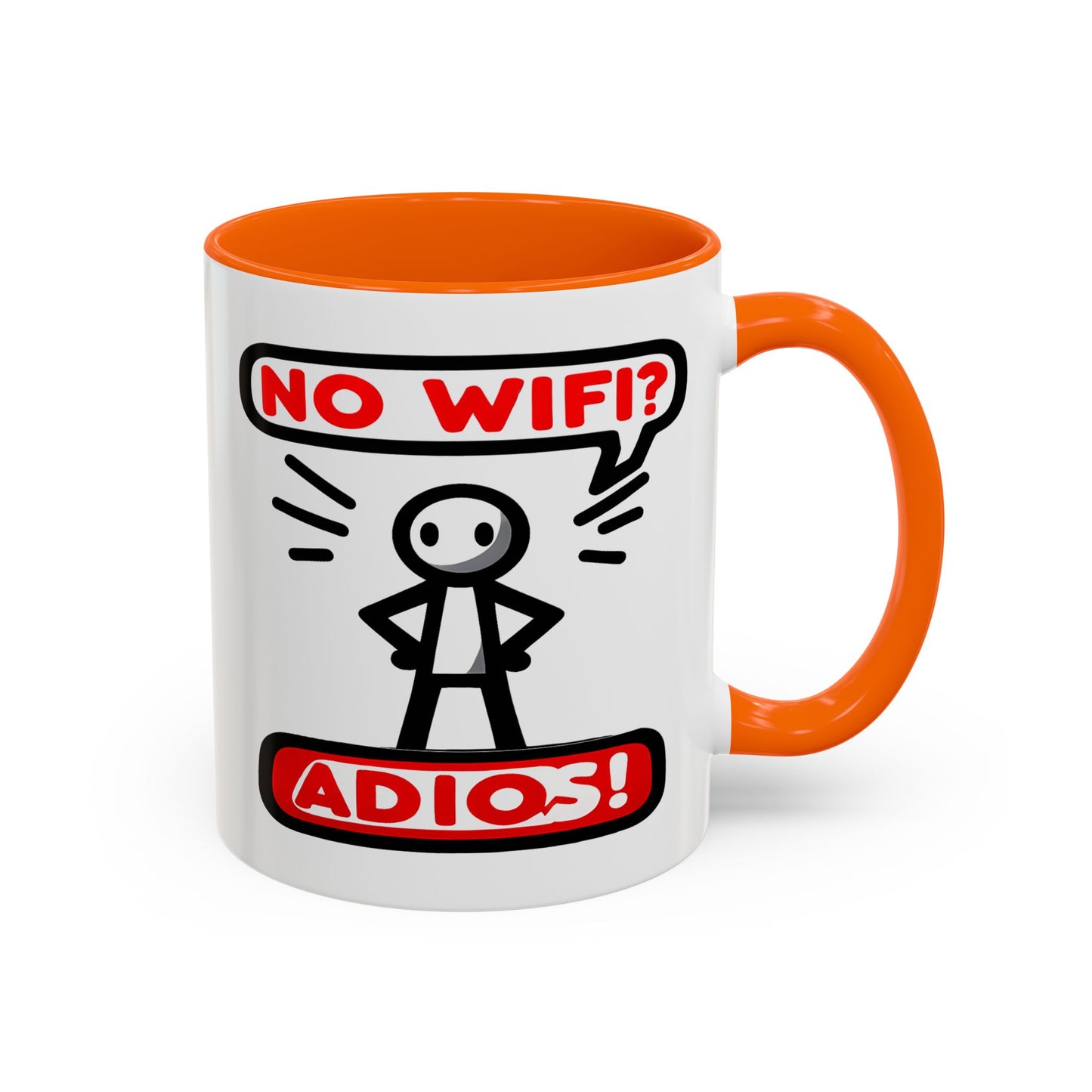 Humor Mug - No Wifi? Adios!