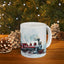 Christmas Mug - Snowy Landscape Train Wrap 1