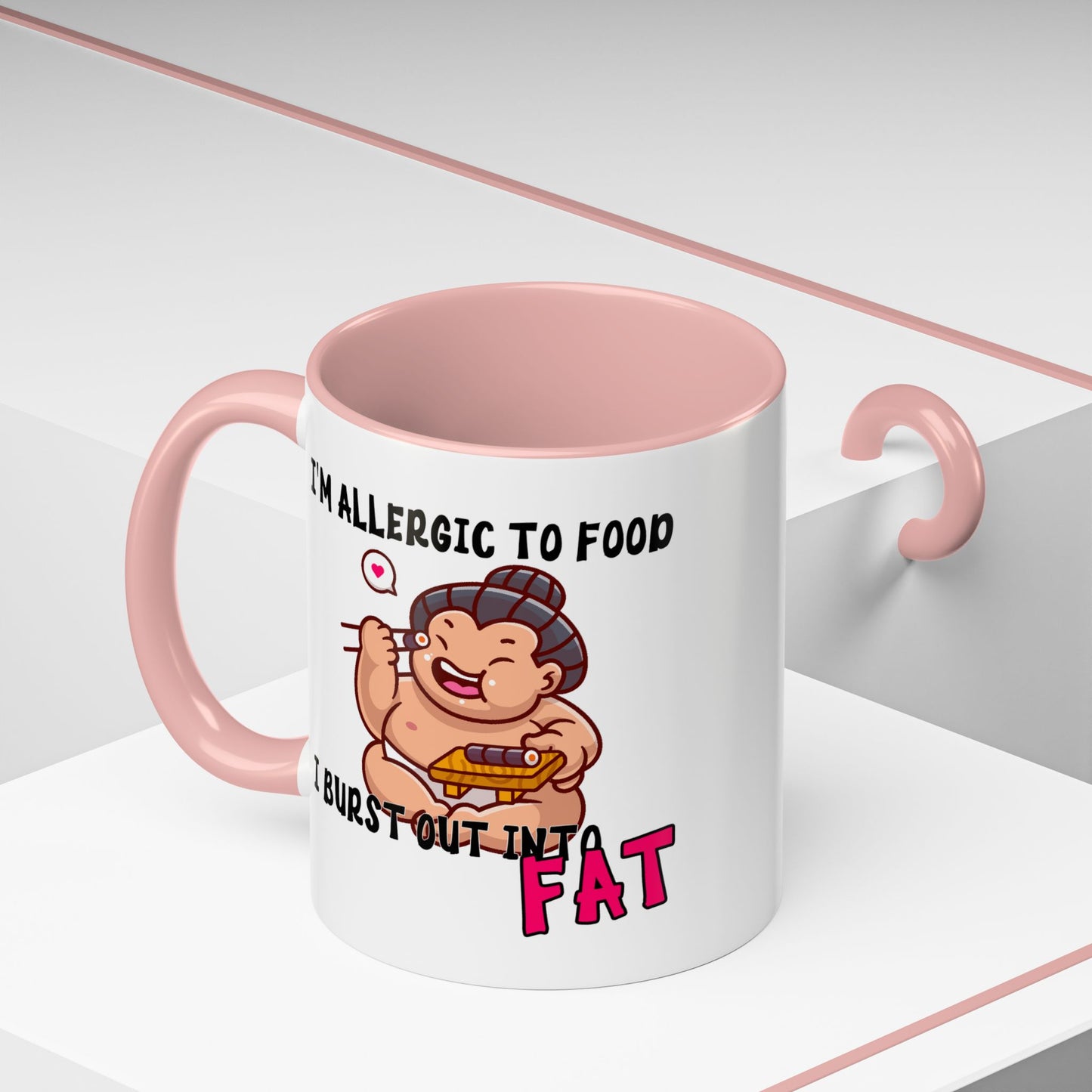 Humor Mug - I'm Allergic to Food