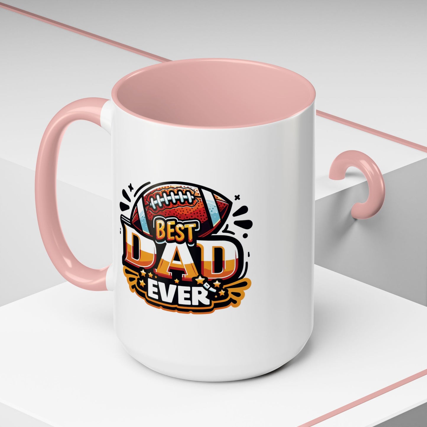 Father's Day Mug - Best Dad Ever Football