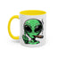Adult Mug - Green Alien Fuck You Human