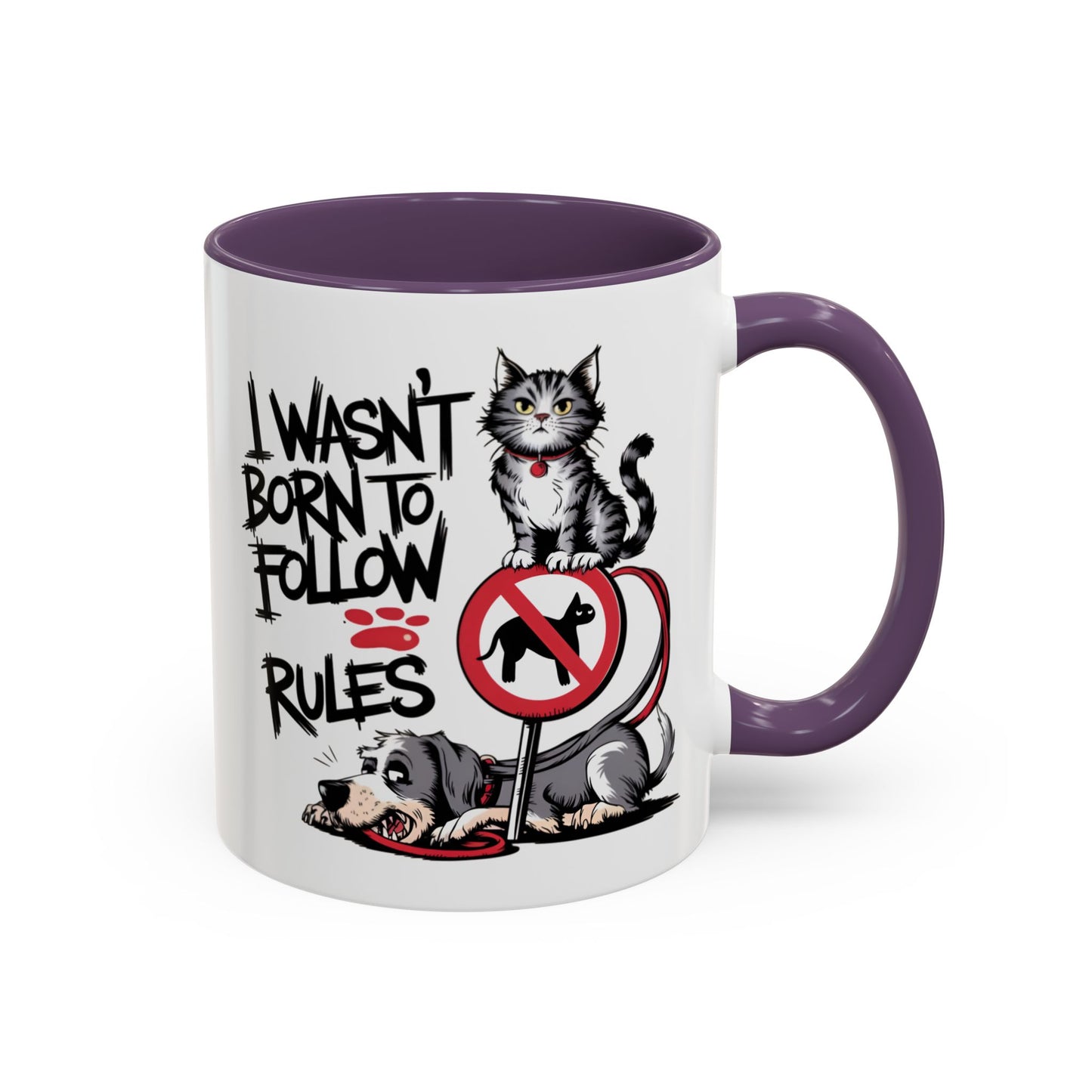 Animal Mug - I Wasn't Born To Follow Rules