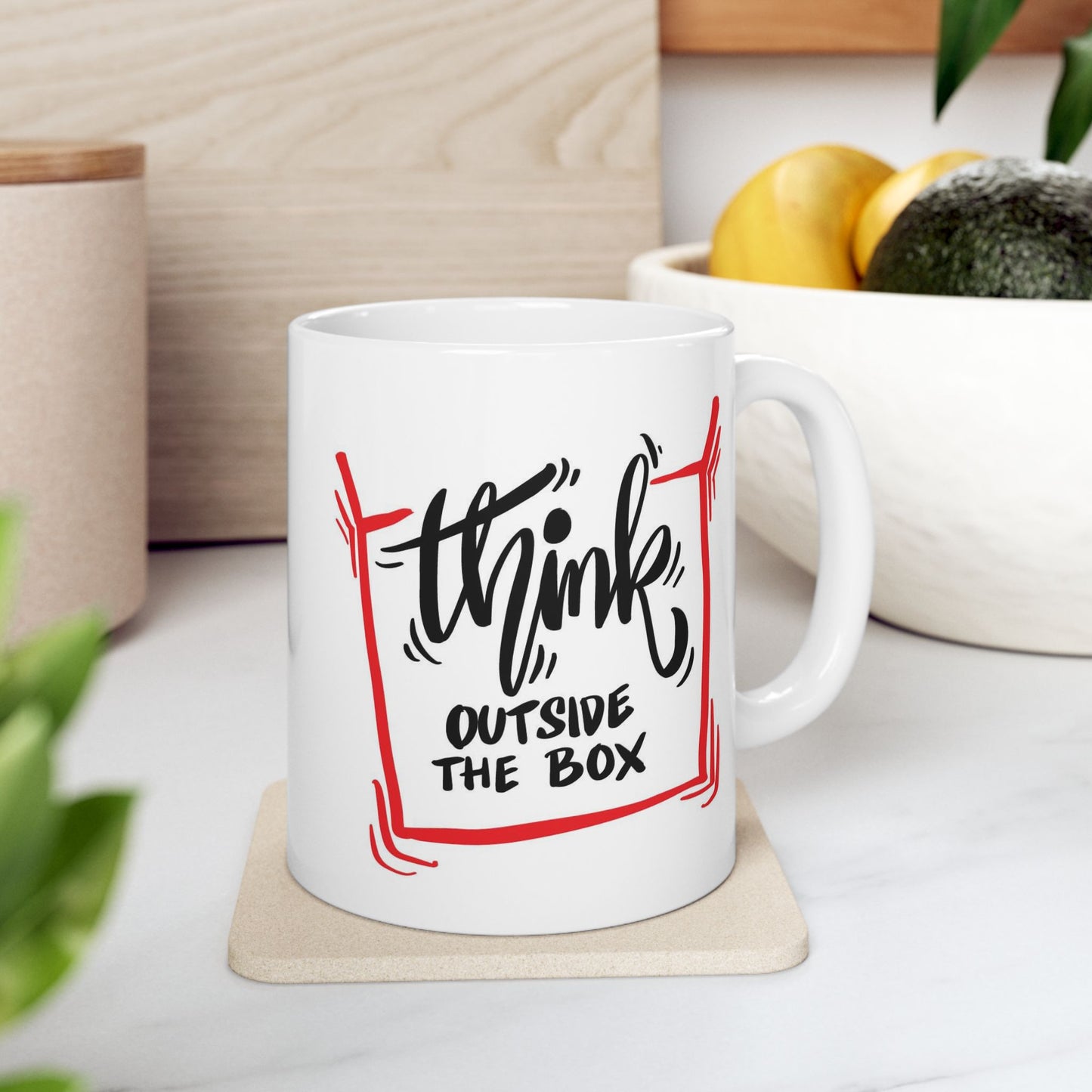 Motivation Mug - Think Outside The Box 1
