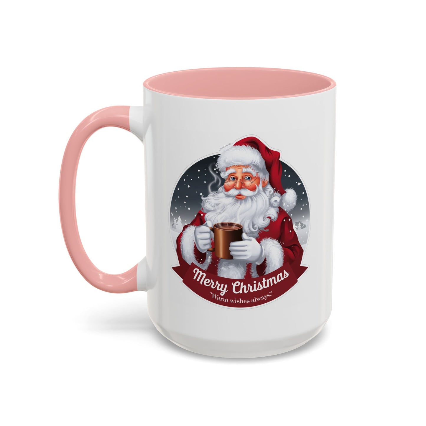 Christmas Mug - Merry Christmas Warm Wishes Always Santa