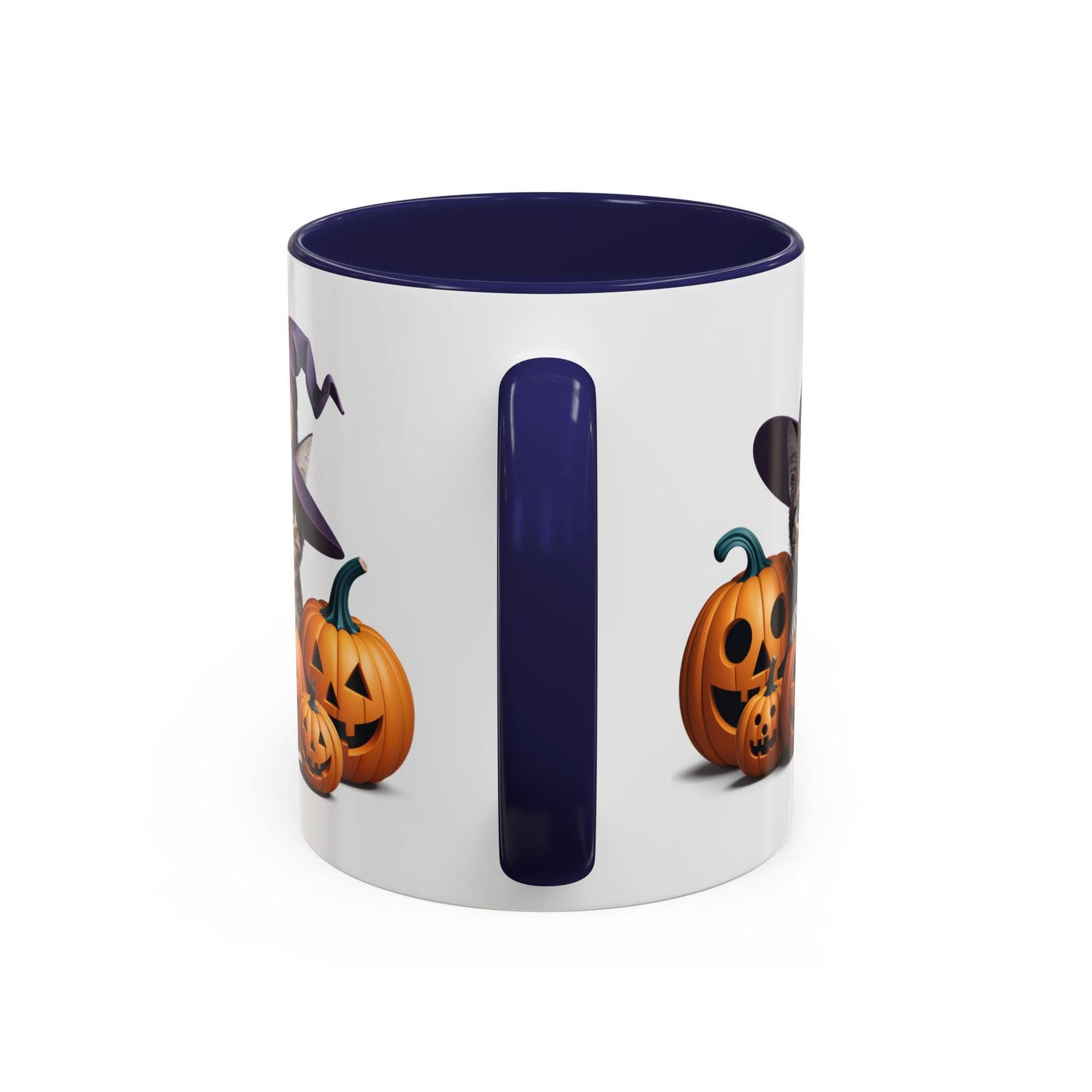 Halloween Mug - Witch Cat Hiding In Pumpkins
