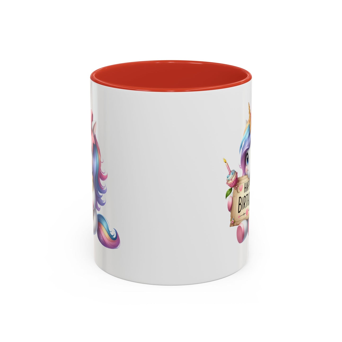 Birthday Mug - Girl Unicorn Happy Birthday Sign