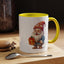Christmas Mug - Old Gnome with Present