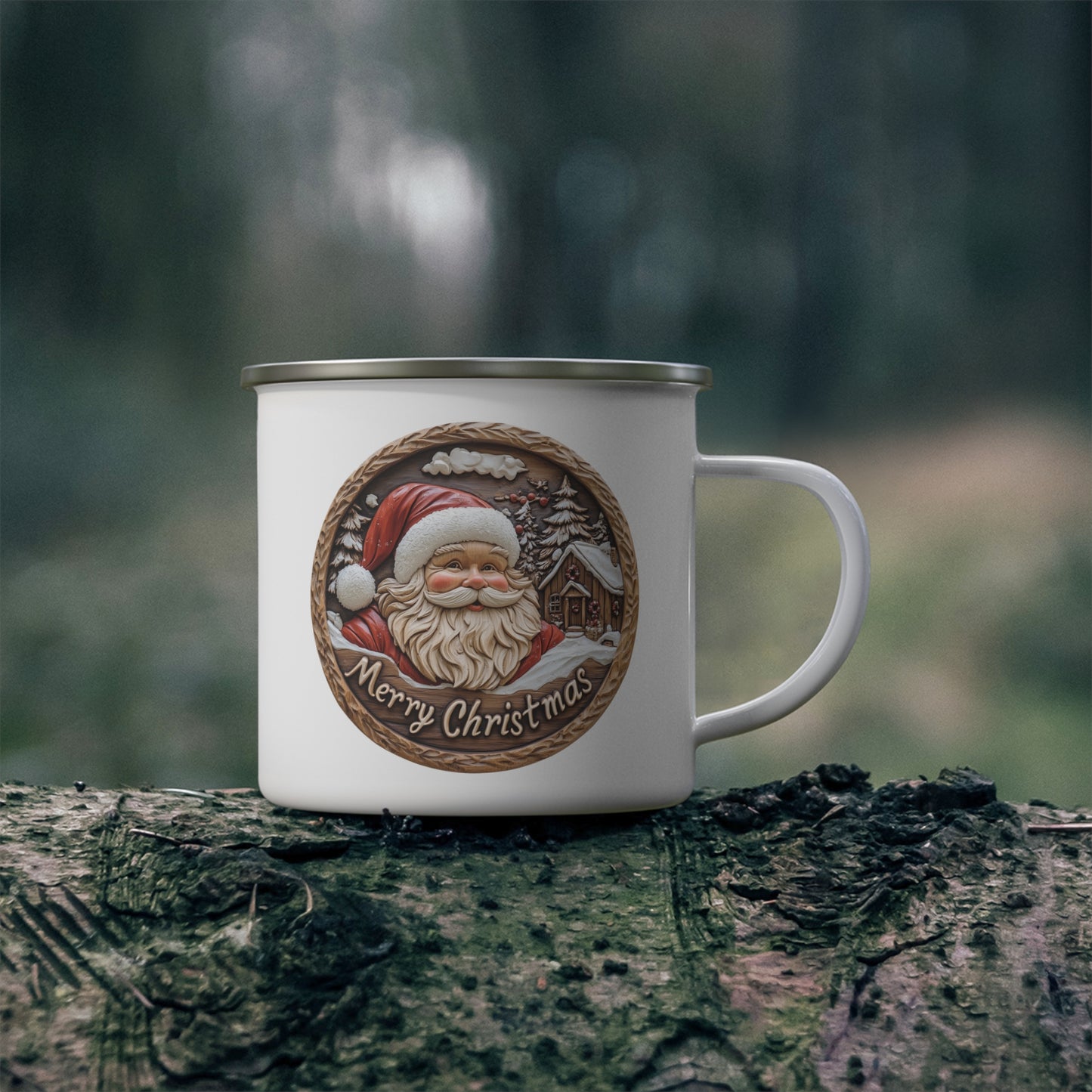 Christmas Mug - Merry Christmas Santa Plaque