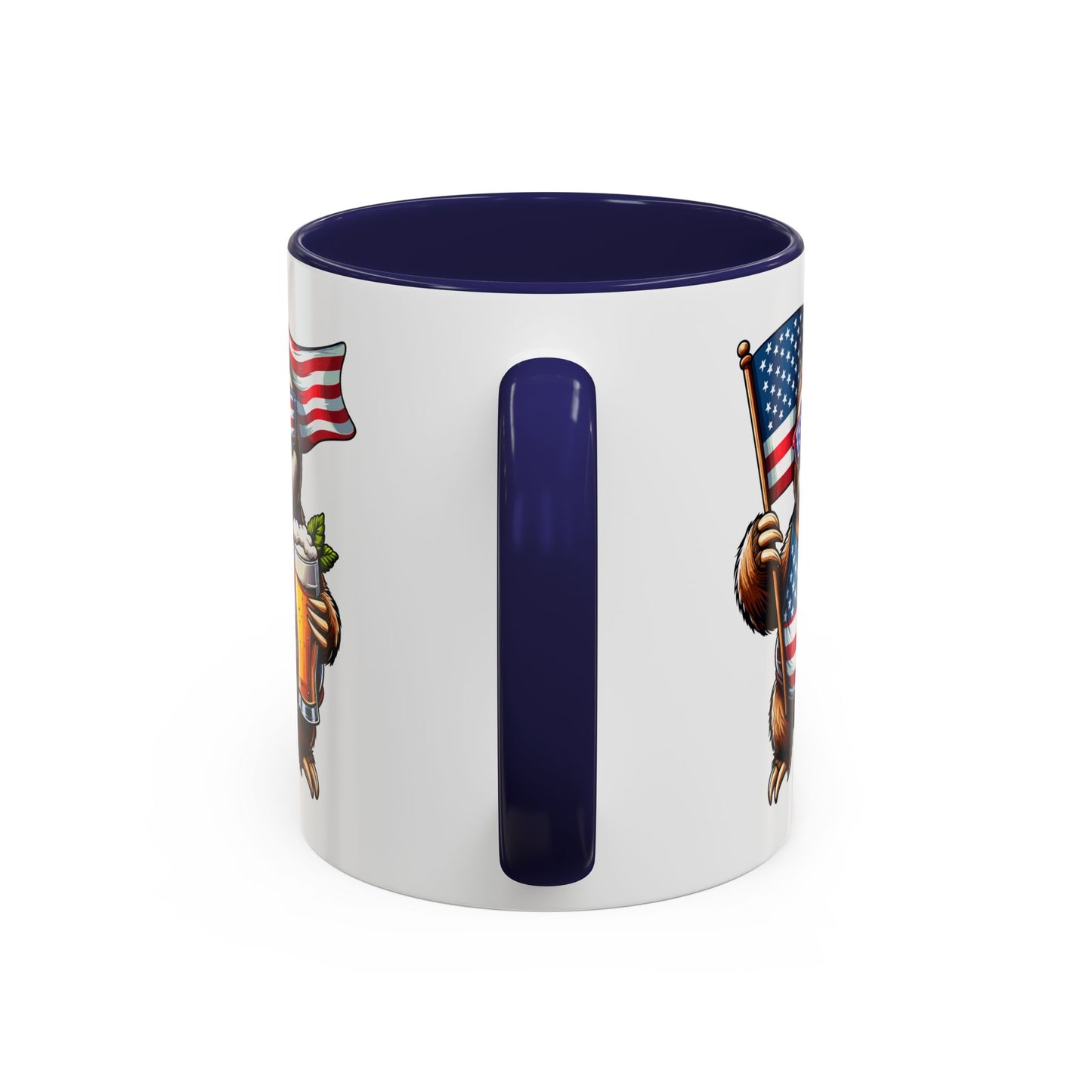 4th of July Mug - Merica Sloth