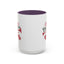 Christmas Mug - Red & Green Text Trumpet