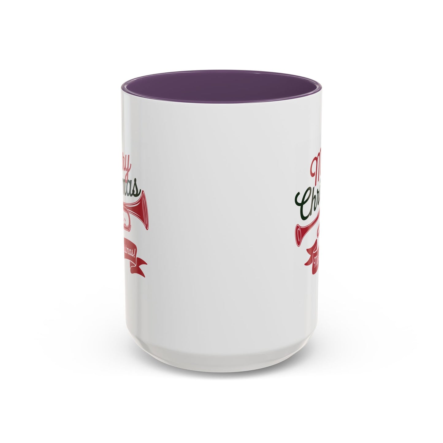 Christmas Mug - Red & Green Text Trumpet