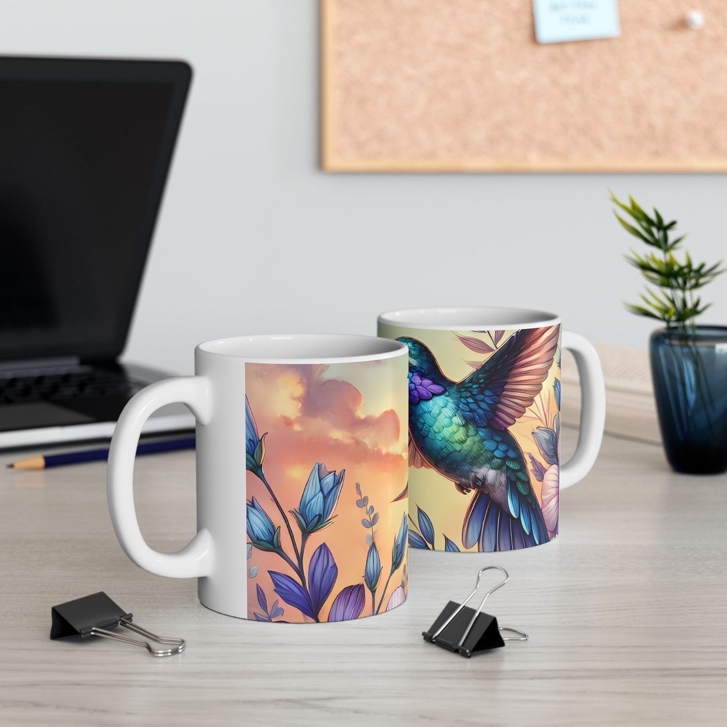 Artistic Mug - Colorful Hummingbird