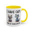 Humor Mug - I Have Cats None of Them Love Me