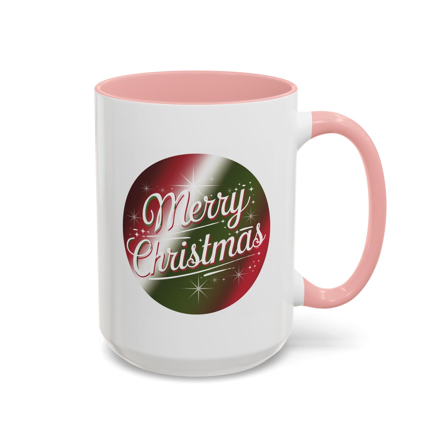 Christmas Mug - Merry Christmas White and Red Text Decoration