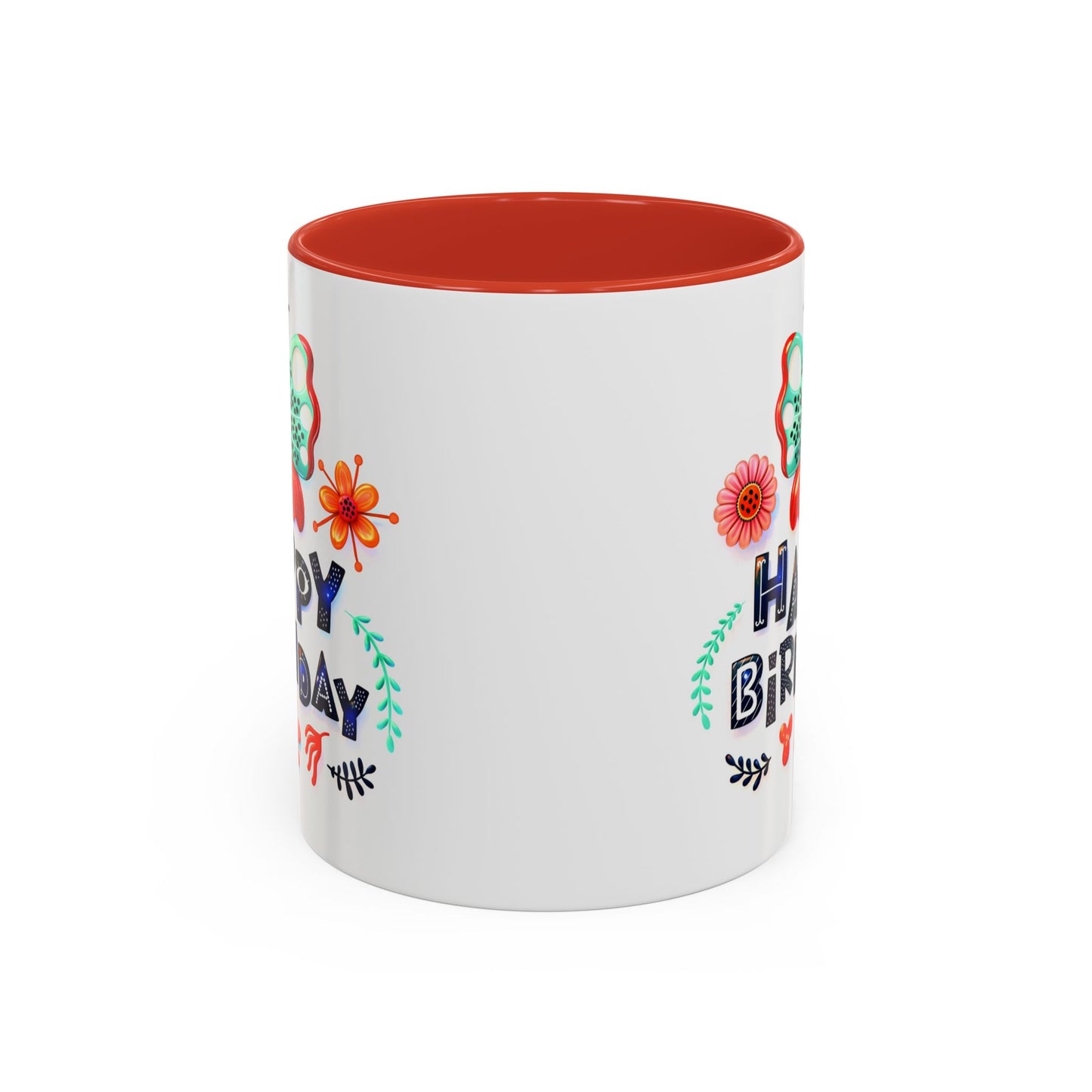 Birthday Mug - Butterfly Flowers