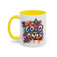 Wellness Mug - Good Vibes Only Graffiti Flowers