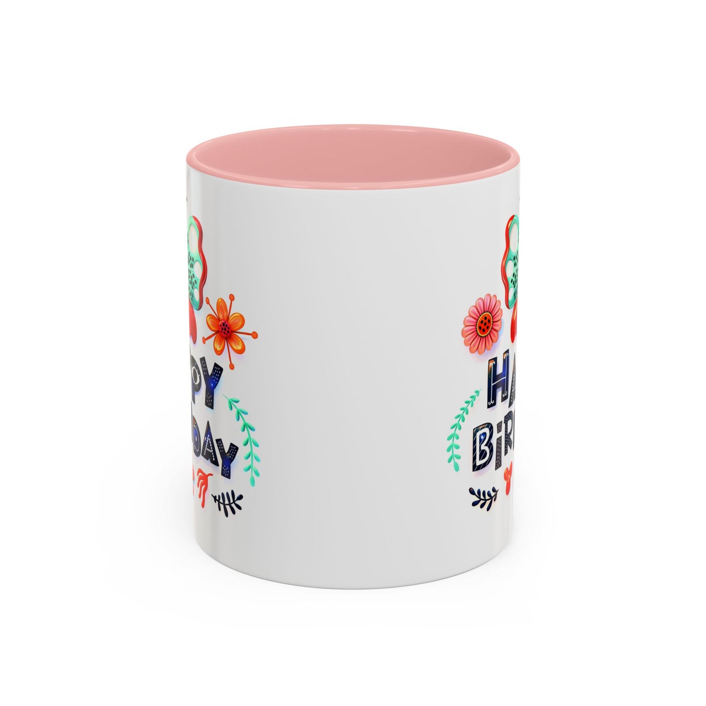 Birthday Mug - Butterfly Flowers