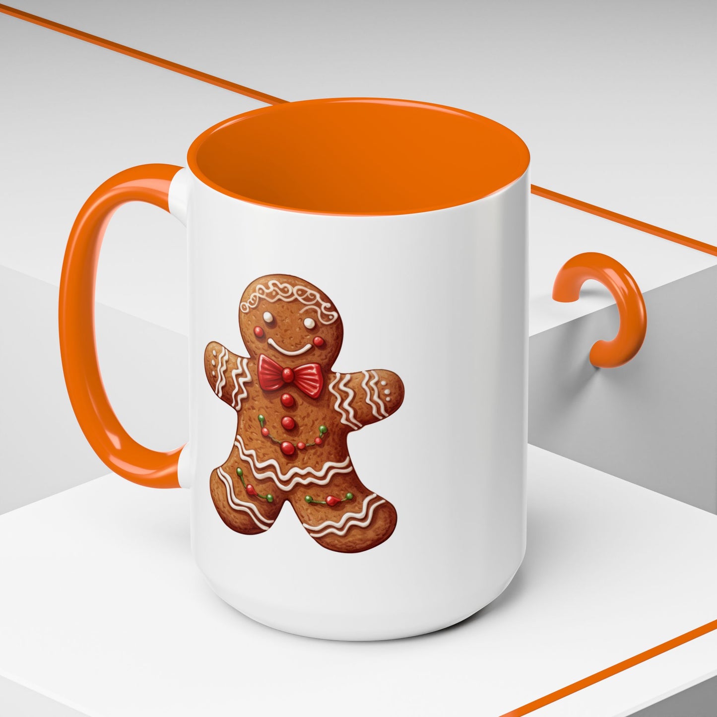 Christmas Mug - Decorative Gingerbread Man