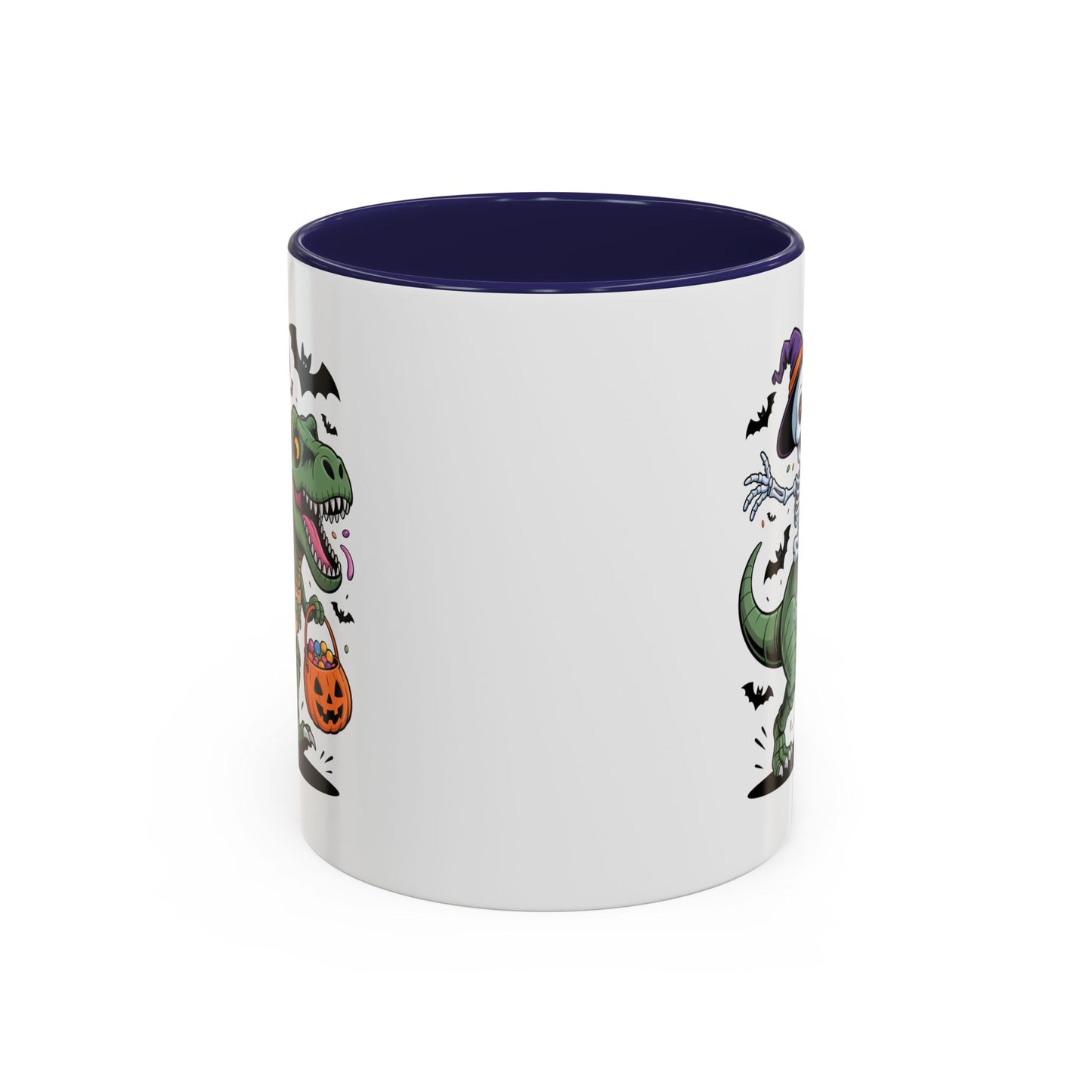 Halloween Mug - Skeleton Riding Dinosaur