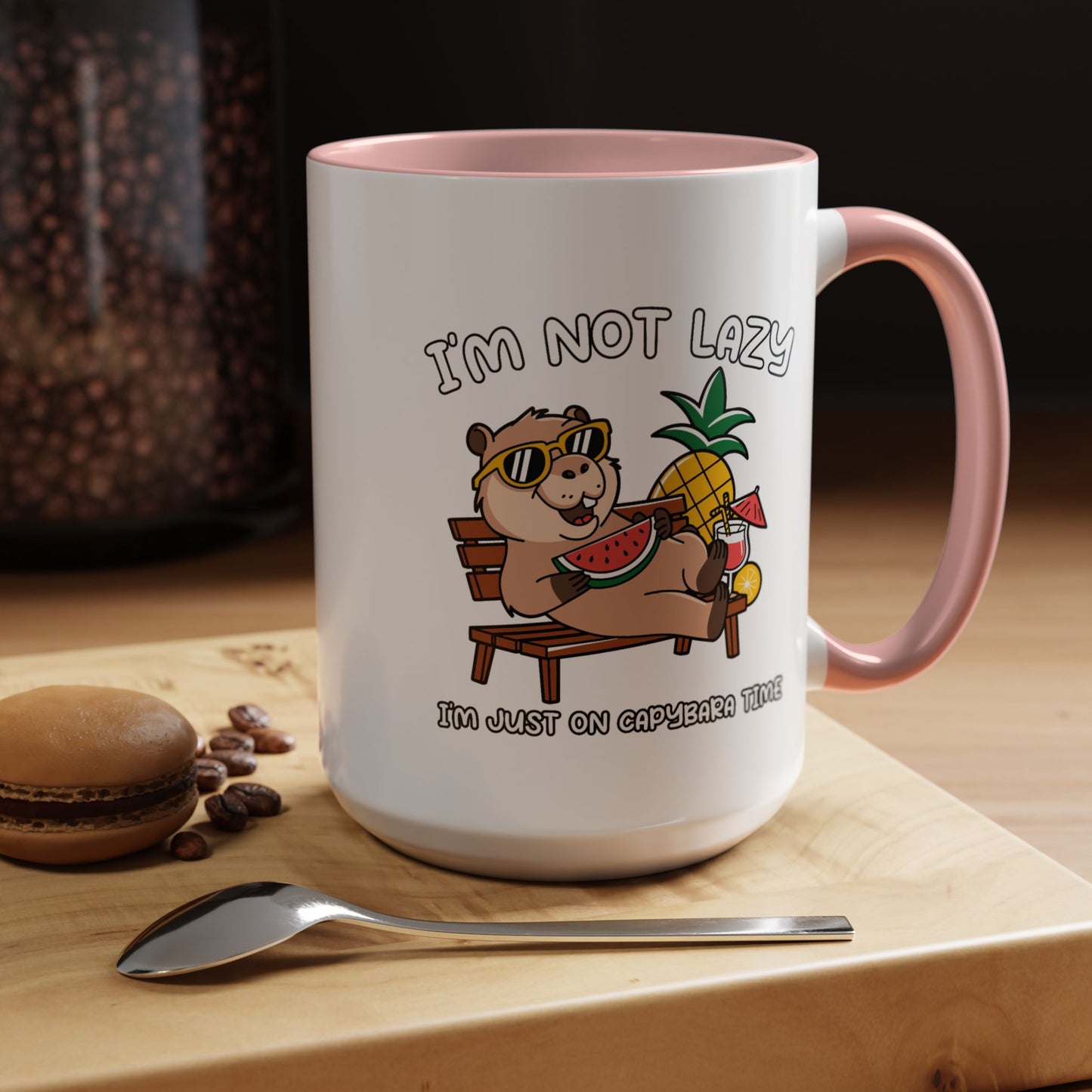 Humor Mug - I'm Not Lazy Capybara