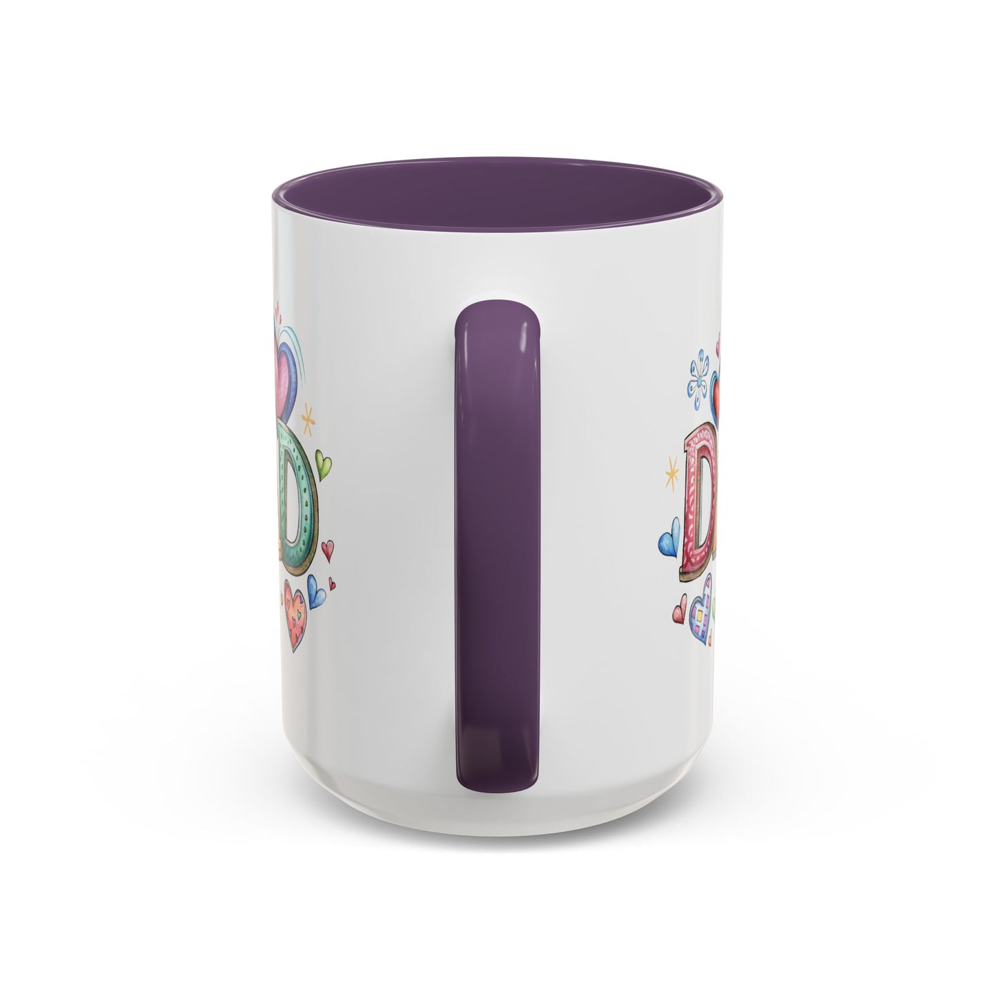 Father's Day Mug - Dad Hearts