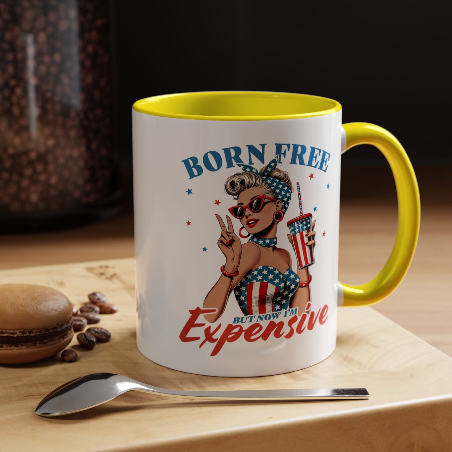 4th of July Mug - Born Free But Now I'm Expensive