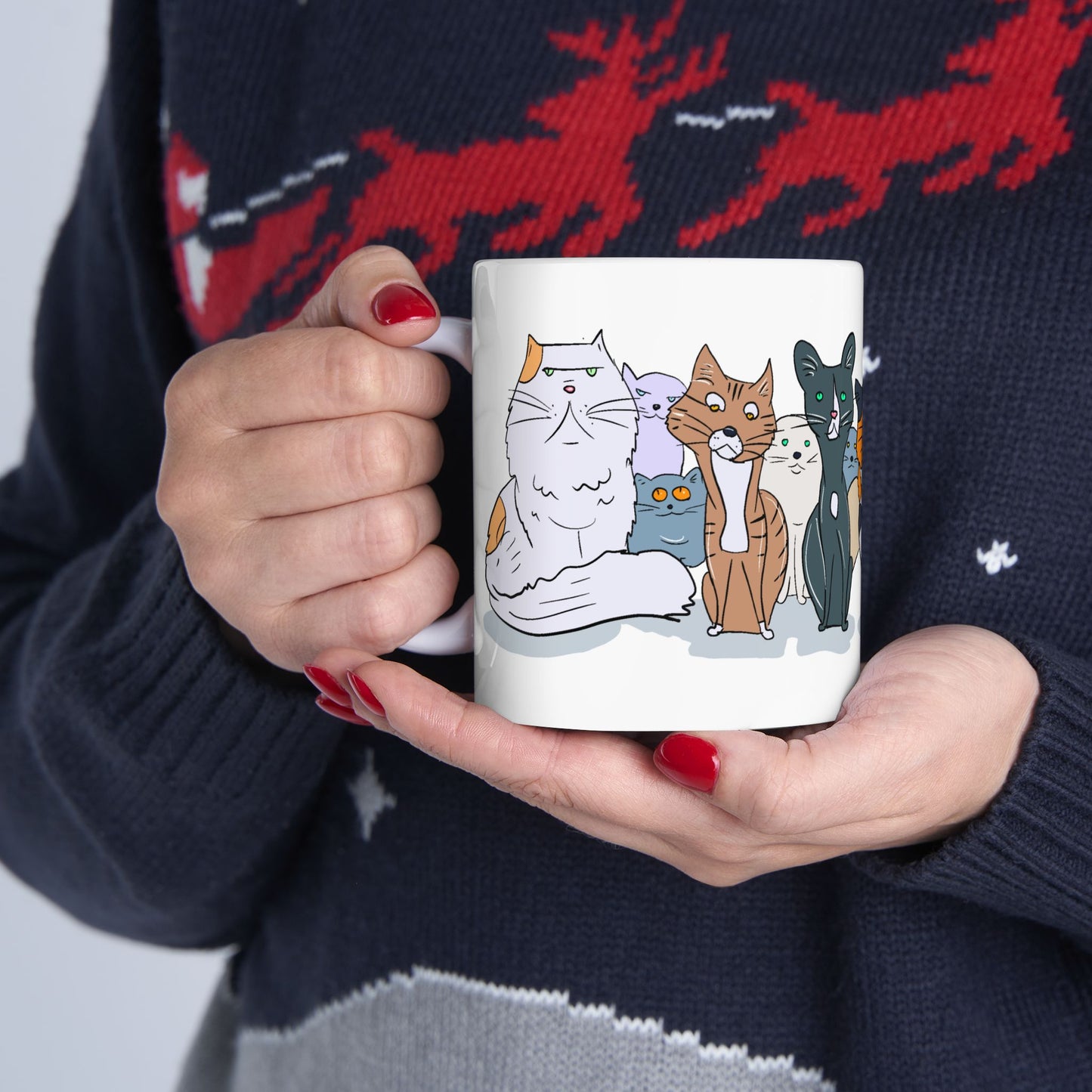 Animal Mug - Animated Cat Wrap