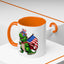4th of July Mug - T Rex Dinosaur USA Flag