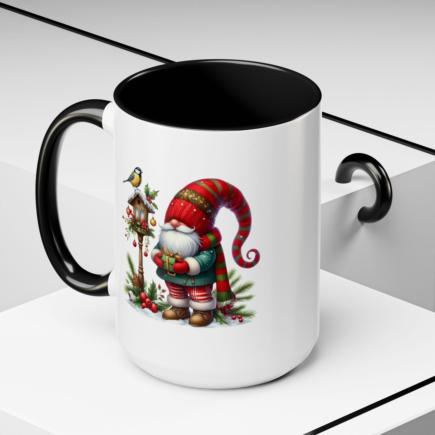 Christmas Mug - Gnome and Birdhouse
