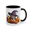 Halloween Mug - Witch Cat Hiding In Pumpkins