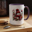 Christmas Mug - Burgundy Snowman