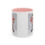 Christmas Mug - Merry Christmas Red Text Puppy Red Top