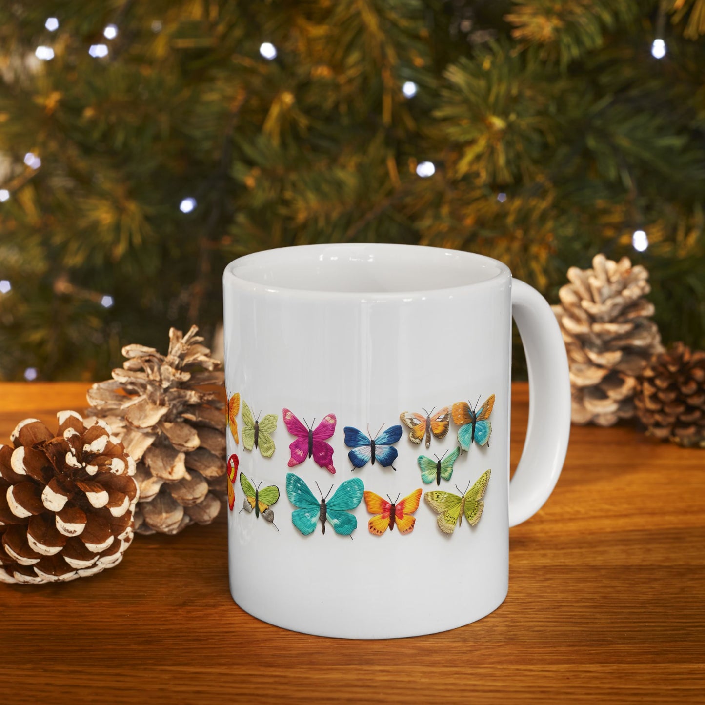 Artistic Mug - Felted Butterflies