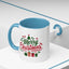 Christmas Mug - Merry Christmas Green & Red Text Tree Snowflakes Presents
