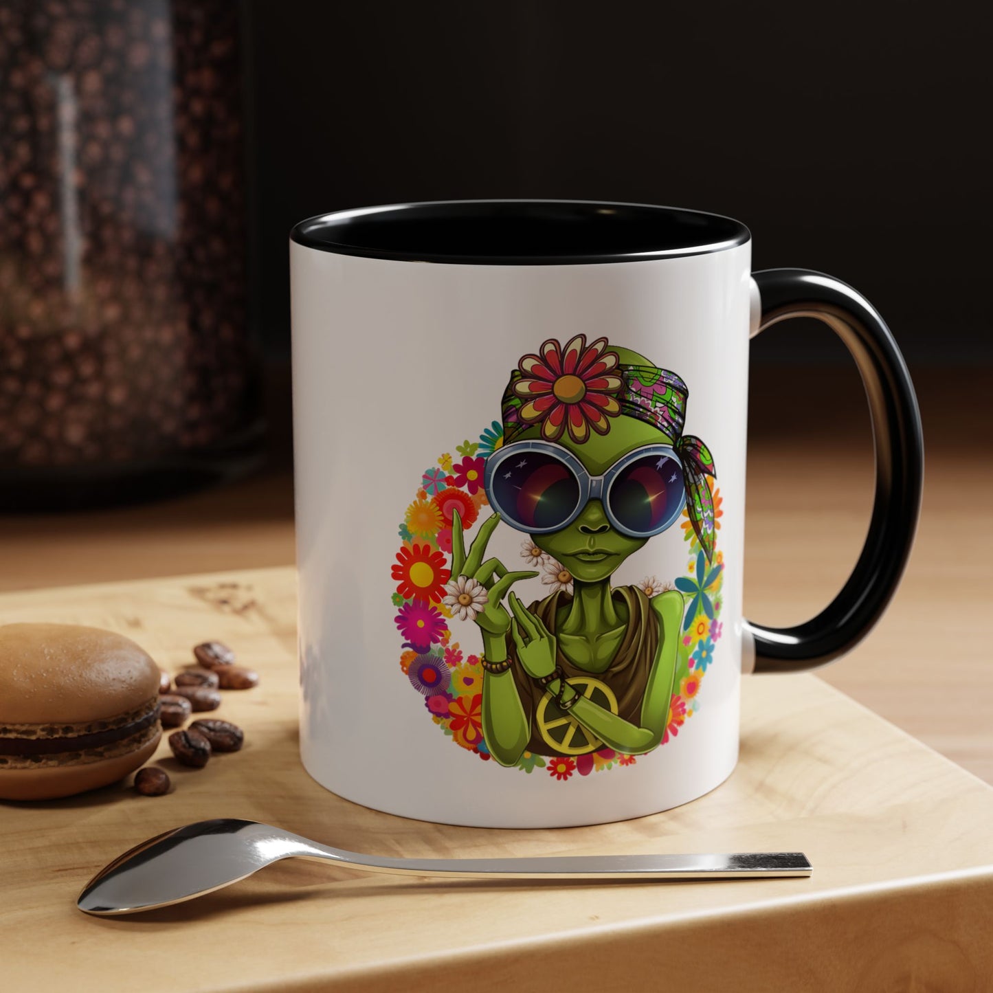 Alien Mug - Peace Hippy Alien