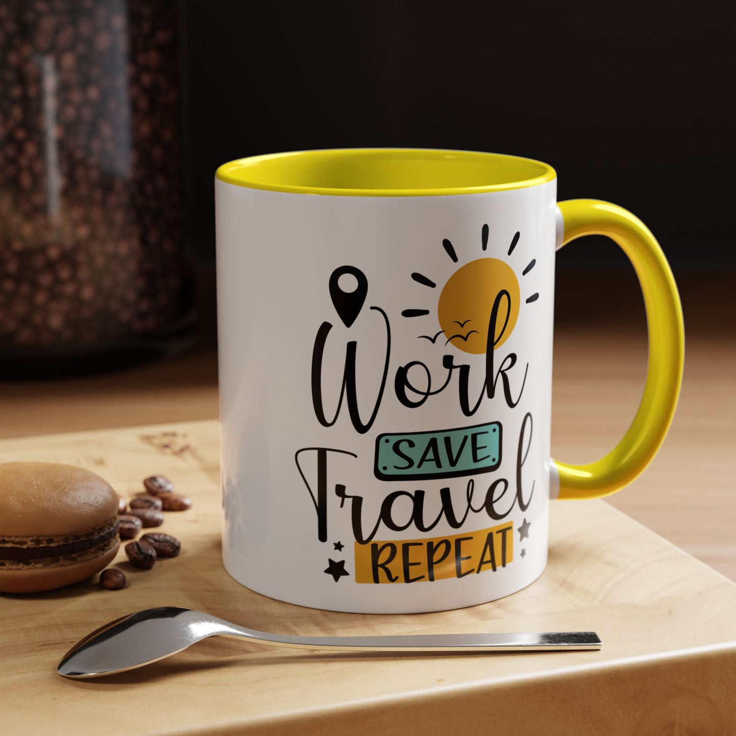 Adventure Mug - Work Save Travel Repeat
