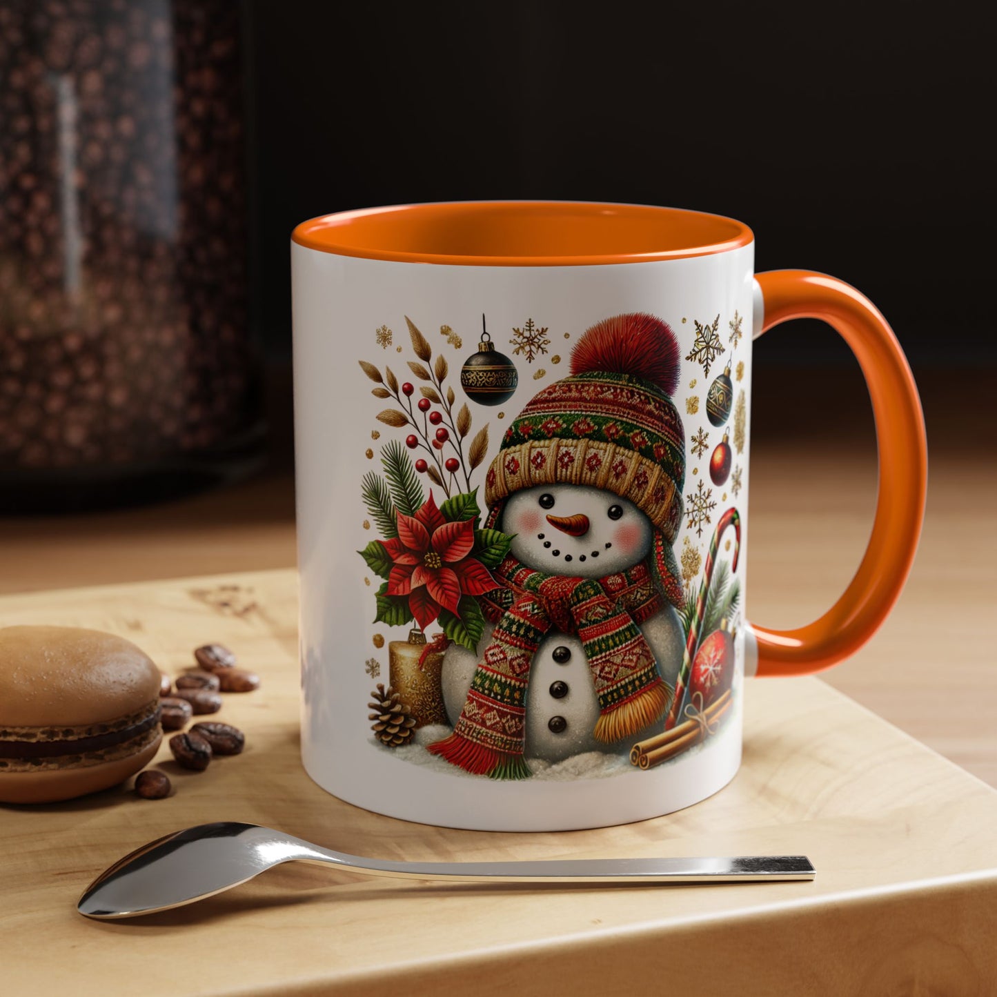 Christmas Mug - Snowman with Christmas Decorations