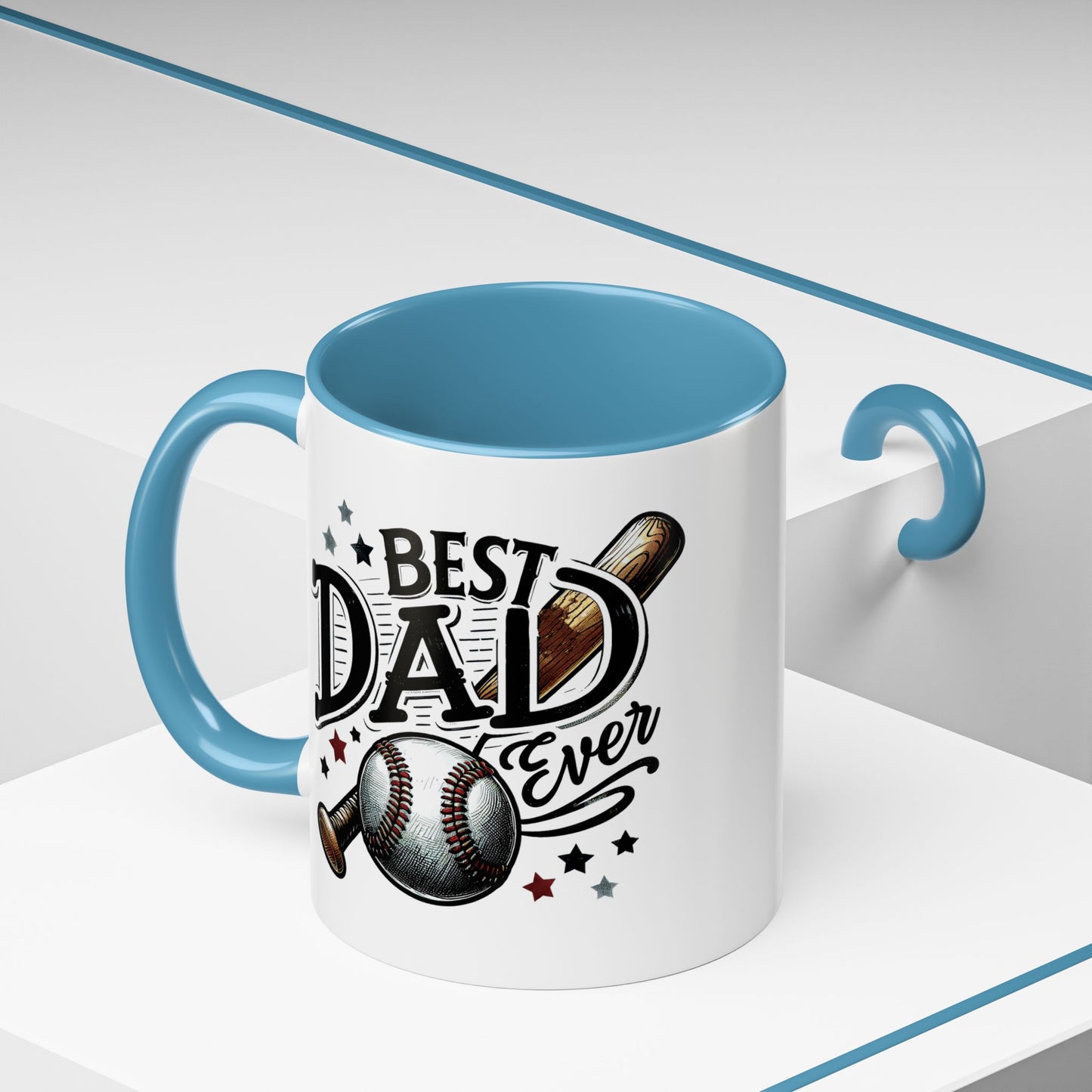 Father's Day Mug - Best Dad Ever Baseball