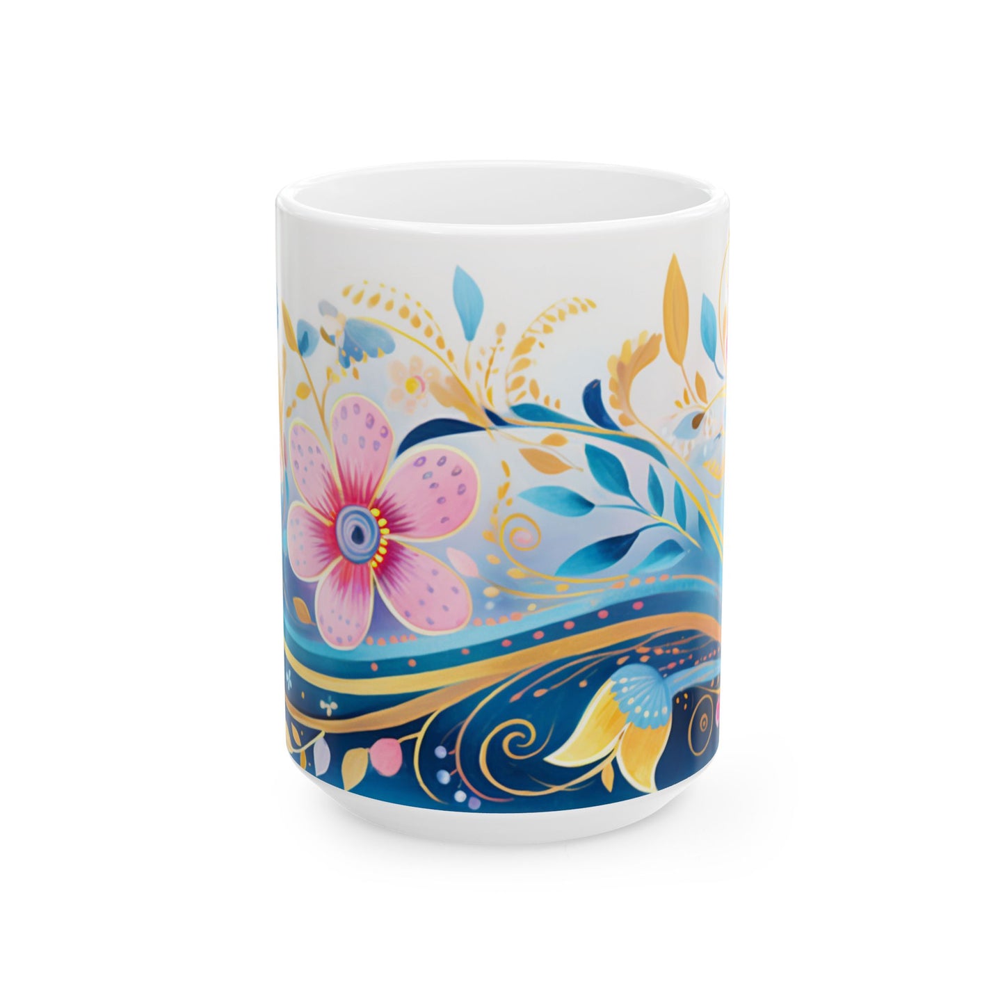Artistic Mug - Flowing Flowers