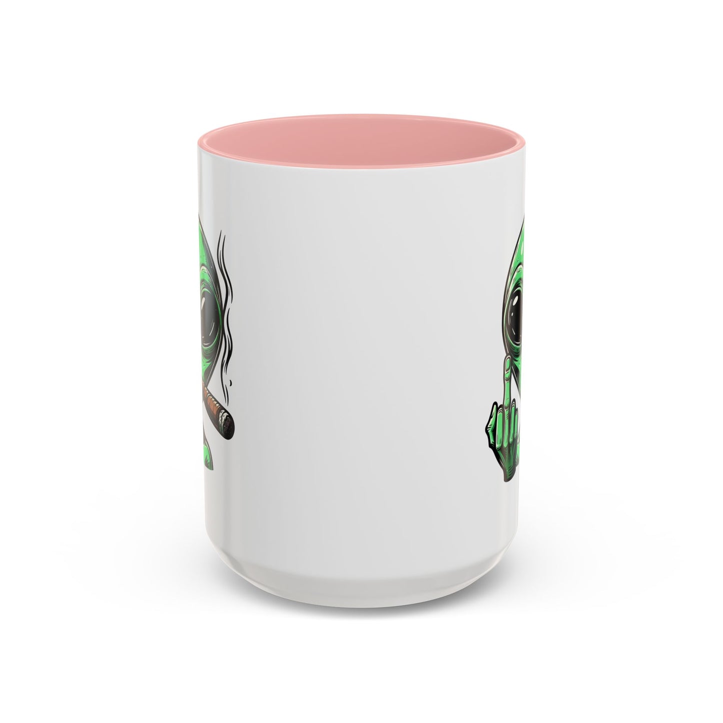 Adult Mug - Green Alien Fuck You Human