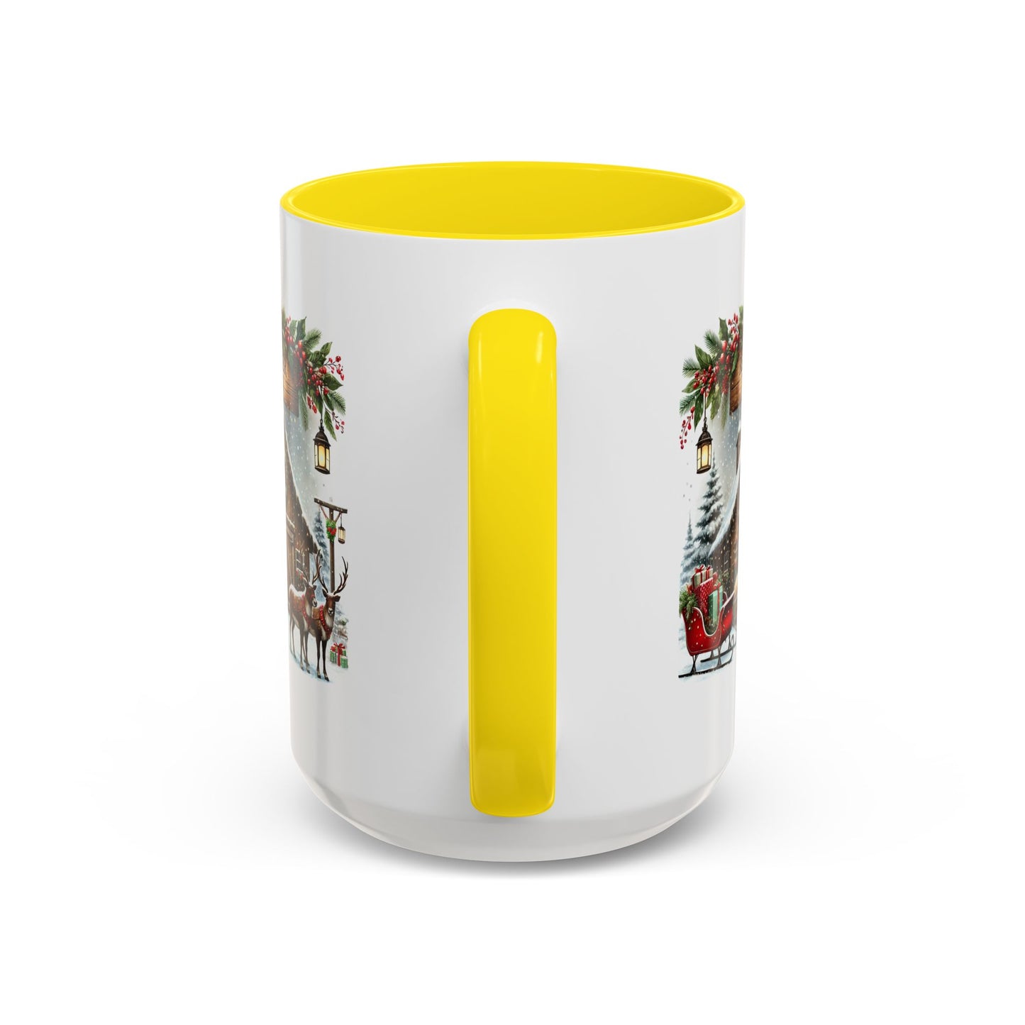 Christmas Mug - Reindeer Barn Sleigh Reindeer