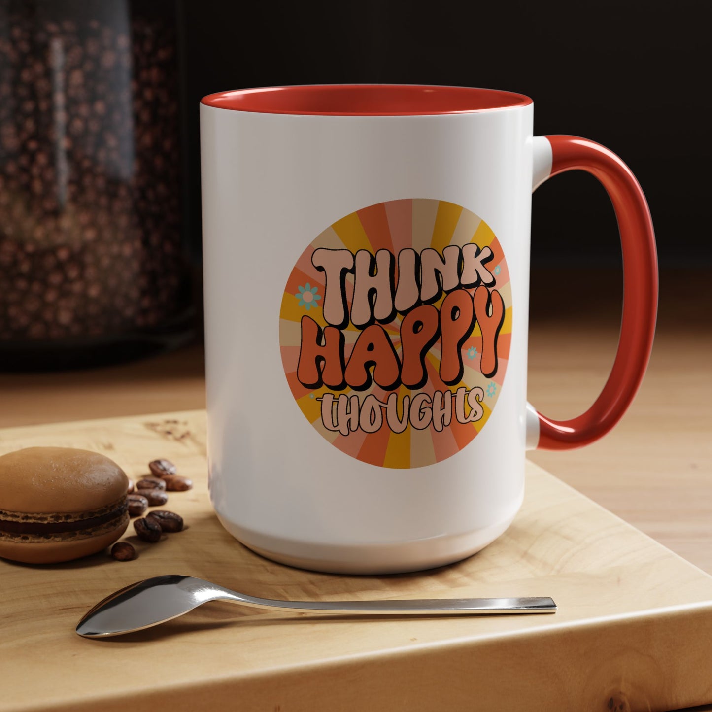 Wellness Mug - Think Happy Thoughts Hippie