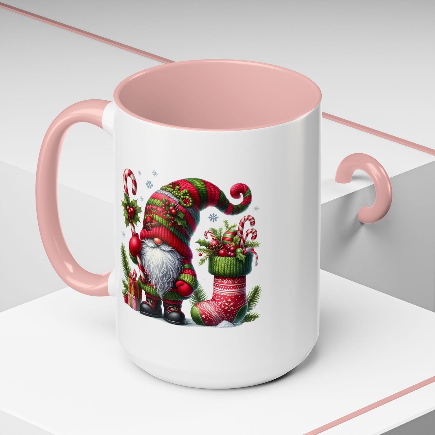 Christmas Mug - Gnome and Christmas Stocking